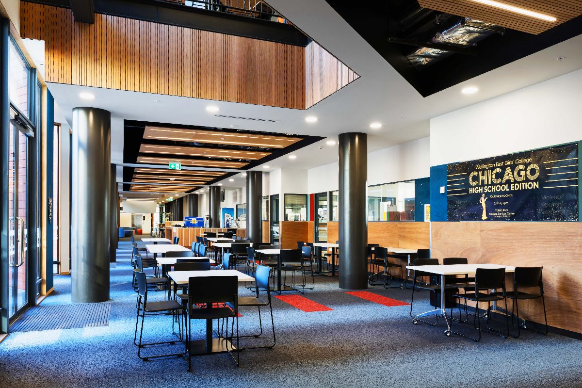 Wellington East Girls' College Perforated Timber Panels